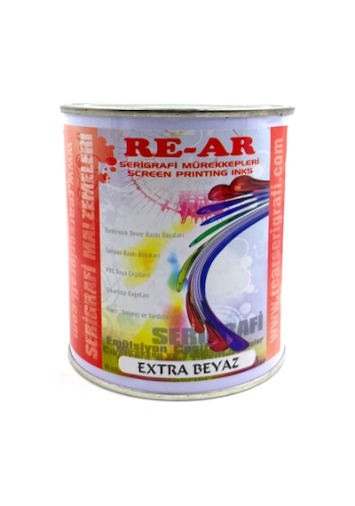 Re-Ar Pvc Beyaz Serigrafi Baskı Boyası