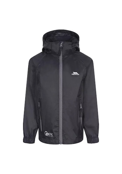 Trespass Qıkpac X - Unısex Kıds Packaway Jacket Tp75 Siyah