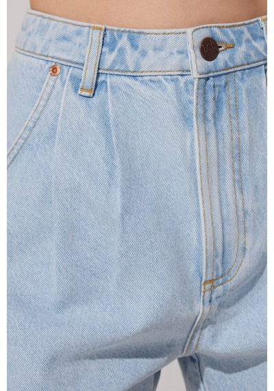 Lee Stella Regular Fit Normal Kesim Yüksek Bel Açık Mavi Jean Kot Şort L231063851 Açık Mavi