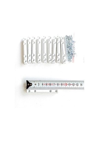 10x20 Sineklik Menteşesi Plastik 10'lu Beyaz - Mobilya Kilitleri - Tek Ebat Mobilya Kilitleri