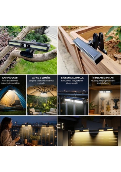2'li Mandallı Led Solar Lamba 36 Led Duvar Aydınlatma Kapı Girişi Bahçe Aydınlatması