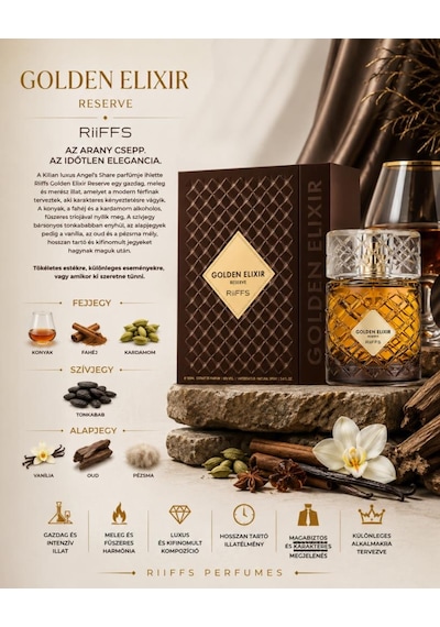 Riiffs Golden Elixir Reserve Extrait Edp 100 Ml Erkek Parfüm Oryantal