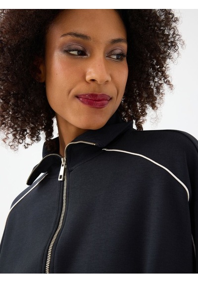 LOFT Long Crop Kadın Sweatshirt Lf2038446 Q1.v1 Siyah