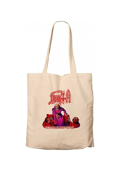 Death Scream Bloody Gore Krem Kanvas Bez Çanta Krem