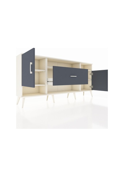 Arges Konsol 5 Raflı Tek Çekmeceli 2 Kapaklı 176x30x83 Aytaşı-antrasit/antrasit Antrasit/antrasit Arges Konsol 5 Raflı Tek Çekmeceli 2 Kapaklı 176x30x83 Aytaşı-antrasit/antrasit Antrasit/antrasit