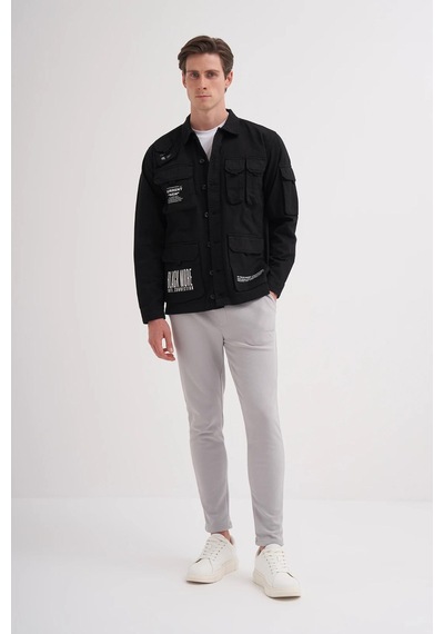 Cazador 1064 Erkek Gabardın Ceket Siyah
