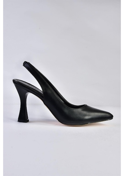 Fox Shoes Siyah Kalın Topuklu Kadın Ayakkabı P250149009 Siyah