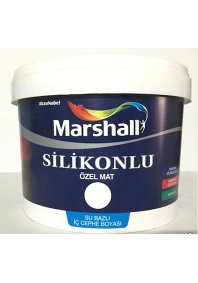 Marshall Silikonlu Özel Mat Iç Cephe Boyası 7,5 Litre