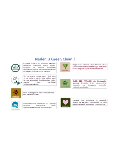 U Green Clean Baby Bitkisel Leke Çıkarıcı 2 x 1000 ML