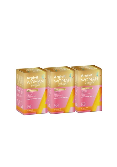 Argivit Woman Bright Tablet 30 Tablet 3'lü Paket