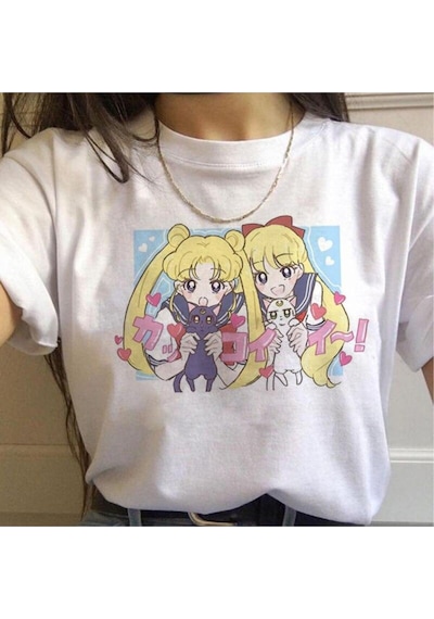 Noıssey 2023/2024 Köstebek Sokak Trend Tasarım Harajuku/gotik Sezon Adj47-3758 T-shirt Renk