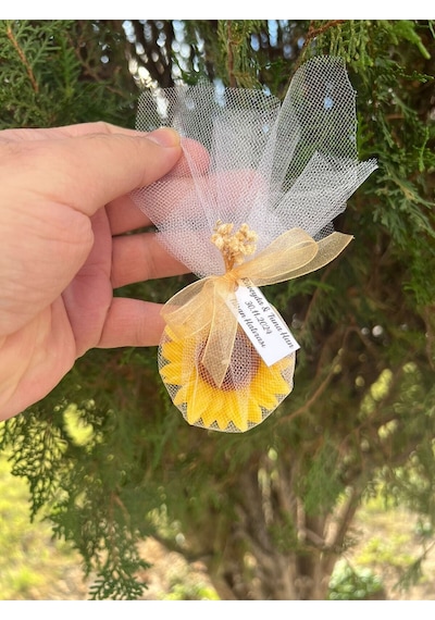 Bernami Biblo Pinterest Ayçiceği Temalı Mum Nikah Şekeri, Doğum, Sünnet, Düğün Nişan Söz, Kına - 15 Adet