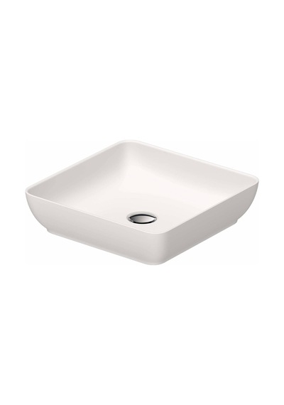 Duravit - Sivida Durocast Kare Çanak Lavabo 40 Cm Mat Beyaz - 2660013200- Beyaz