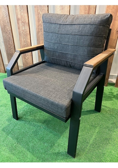 Ard & Garden Kavacık 3+1+1+masa Bahçe Mobilyası, Balkon Çay Seti, Bahçe Koltuk Takımı Antrasit
