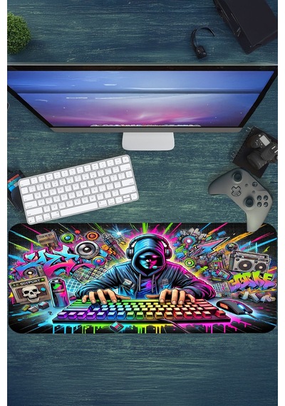 Gaming Oyuncu Xl Mouse Pad Kaydırmaz Dikişli 80 30 Cm Mousepad 20