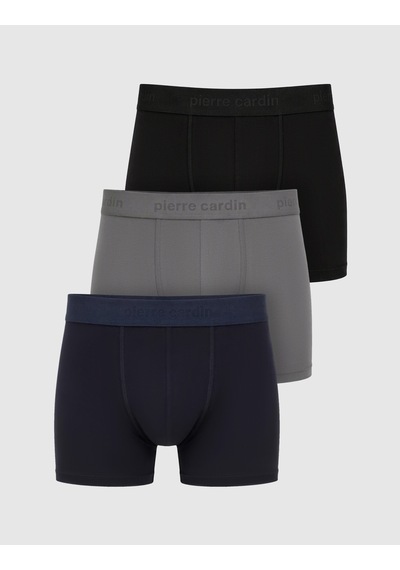 Pierre Cardin Çok Renkli Modal Karışımlı 3'lü İç Giyim Boxer Set 50332531-999
