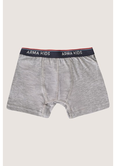 Arma Yıldız Erkek Çocuk Boxer 3'lü Paket Renkli, Pamuklu Ve Likralı Esnek Kumaş Çok Renkli