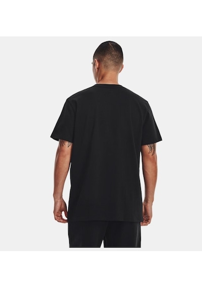 Under Armour Erkek Ua Logo Emb Heavyweight Kısa Kollu 1373997-001 Siyah - Beyaz