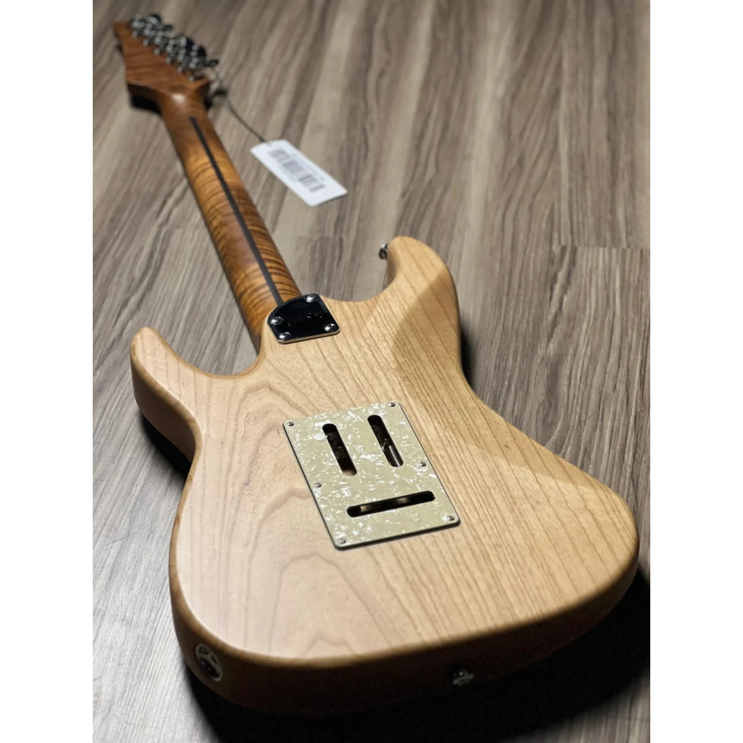 Soloking Ms-1 Classic Flat Top Fmn Roasted Flame Maple Neck İn Jeans Pacific Blue W/gigbag