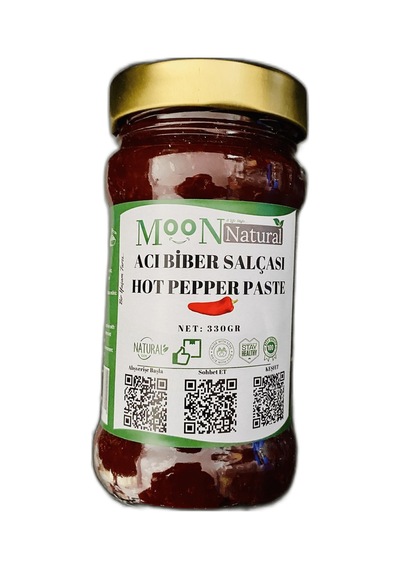 Moon Natural Acı Biber Salçası / Hot Pepper Paste 330 G