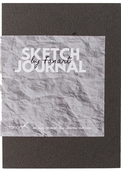Fanart Academy Sketch Journal 110 Gr 60 Yp A6 Gri 8661