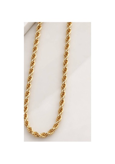 Burgu Halat Gold Zincir Kolye 70 Cm & Kalpli Ayıcık Premium Hediye Seti Altın