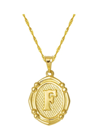 14 Ayar İtalyan F Harfi Kolye Klımy14k28894