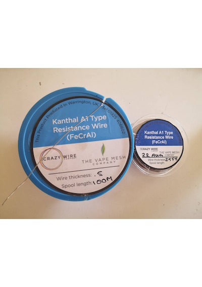 Crazy Wire Kanthal A1 22 AWG Makara Tel 25 Feet