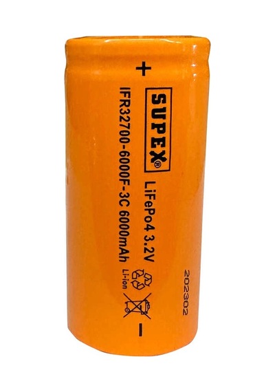 Ifr32700-6000f-3c 3.2v Li-ıon 6000mah 3c Deşarj Akımı Düz Kafa Pil
