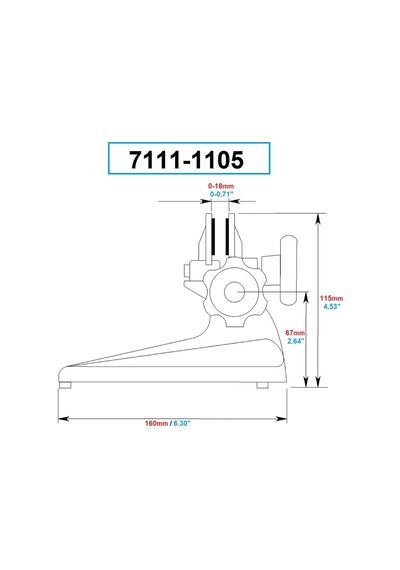 Dasqua 7111-1105 Mikrometre Standı Genel