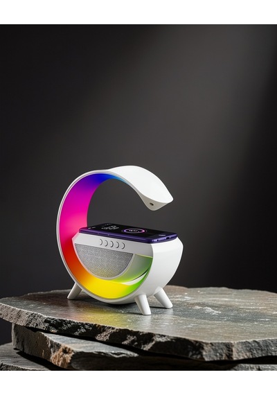 Bluetooth Hoparlör G Şekli Rgb Gece Lambası Uczzzgoogledüzzzz1