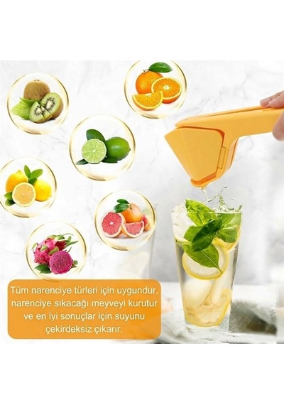 Sunup Sn-29914 Pratik Katlanır Manuel Narenciye Meyve Sıkacağı Siyah