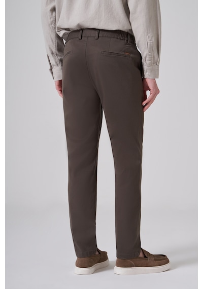 Morven Erkek Haki Pamuk Trend Slim Fit Chino Pantolon 26ks003008710 Haki
