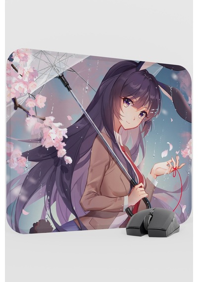 Bunny Girl Senpai Anime V4 - 48x40 Xl Gaming Kauçuk Kaymaz Taban Mouse Pad Fare Altlığı