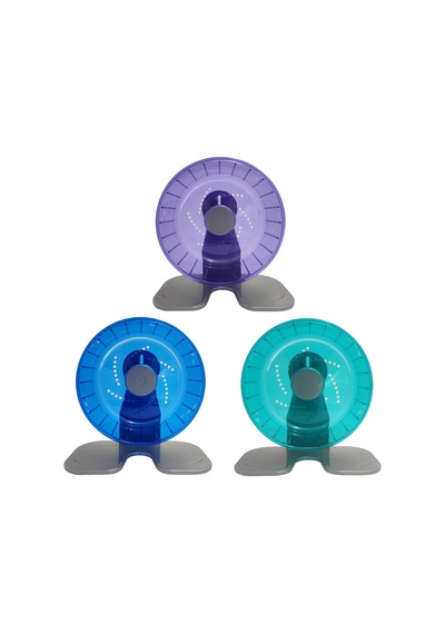Hamster Egzersiz Tekerleği, Sessiz Spinner Hamster Koşu Tekerlekleri, Çap 21 Cm, Mavi