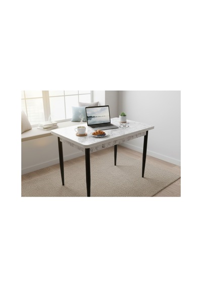 Efe Mobilya T-6025 Carara 70x120 Mdf Kare Gold Krem Sandalye 4 Kişilik Mutfak Masası Takımı Efe Mobilya T-6025 Carara 70x120 Mdf Kare Gold Krem Sandalye 4 Kişilik Mutfak Masası Takımı