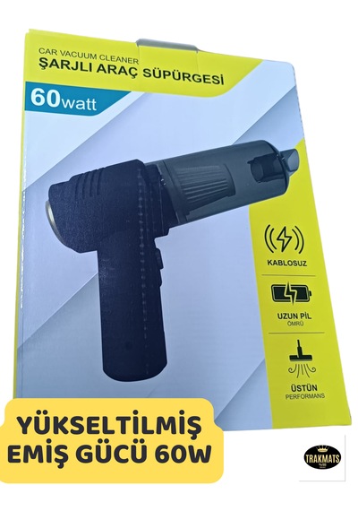 Universal Kablosuz Usb/type C Şarjlı Oto El Süpürgesi 60w