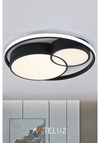 Arteluz Modern Çift Yuvarlak Led Avize