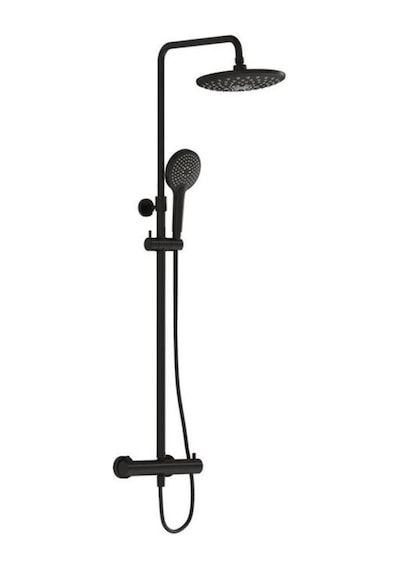 VitrA Aquaheat A4720536 Bliss 240 2F Duş Sistemi, Siyah Diğer