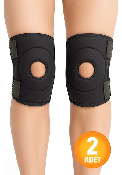 2 Adet Menisküs İçin Medikal Dizlik Diz Korsesi Patella Ligament Destekli Dizlik Koruyucu