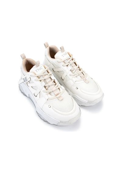 Tamer Tanca Kadın Suni Deri Beyaz Sneakers & Spor Ayakkabı 936 65160 Bn Ayk Sk23/24 Beyaz/bej