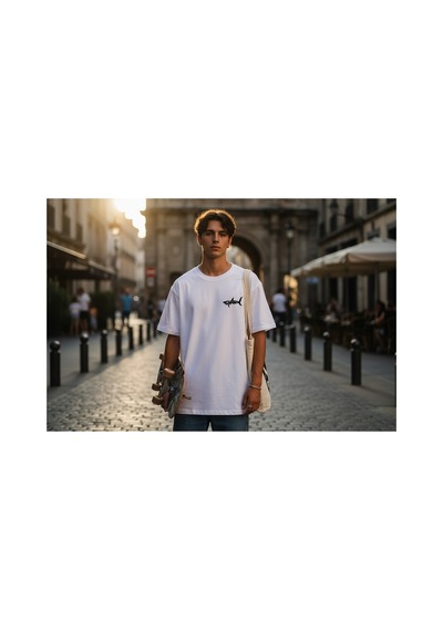 Urbantrendstore Unisex Minimal Shark Baskılı Desen Casual Tatil İçin Sade Basic Yazlık Beyaz Tshirt Oversize Fit Rahat Geniş Salaş T-shirt Günlük Tişört Beyaz Urbantrendstore Unisex Minimal Shark Baskılı Desen Casual Tatil İçin Sade Basic Yazlık Beyaz Tshirt Oversize Fit Rahat Geniş Salaş T-shirt Günlük Tişört Beyaz