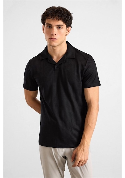 Süvari Siyah Regular Tişört Ts1014000441-s09
