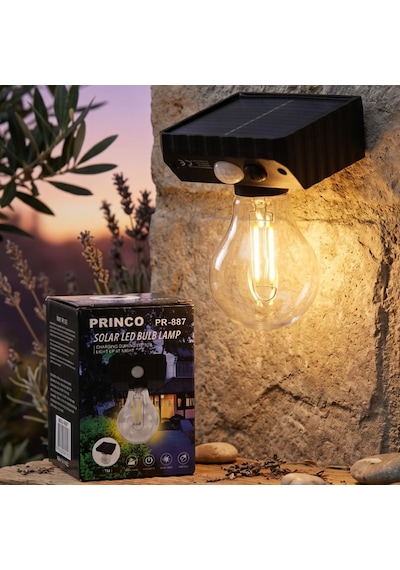 Solar Sensörlü Led Ampul Lamba - Güneş Enerjili - Dış Mekan Aydınlatma Gün Işığı