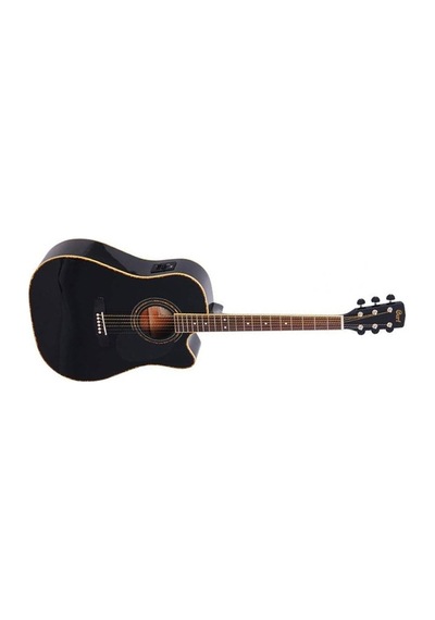 Cort Ad880cebk Elektro Akustik Gitar, Siyah, Ladin Kapak, Arka &y