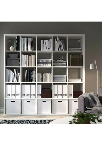 Ikea Kallax Açık Raf Ünitesi, Beyaz 182x182 Cm Antik Beyaz