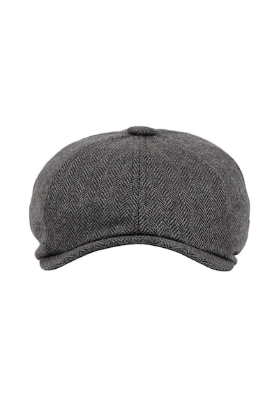 Eleven Markets Kışlık 8 Parca Kaşmir Düz Renk Peaky Blinders Model Erkek Kasket London Şapka Füme Çizgili Füme