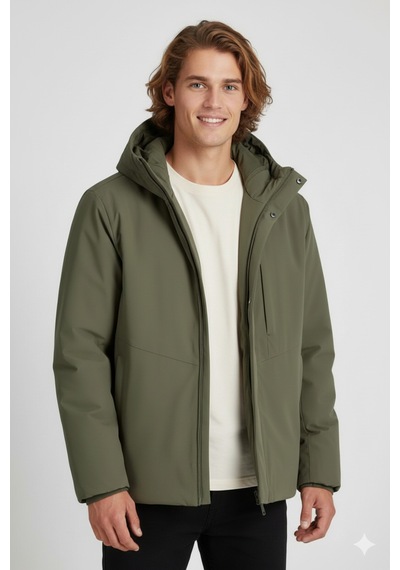 Jack & Jones Yeşil Erkek Mont 12278781 Jjekeen Jacket Aw Sn