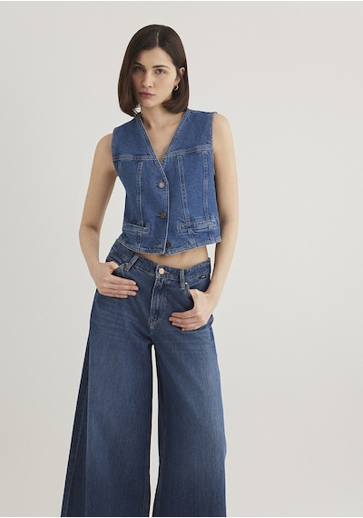 Mavi - Merlin Tencel X Refıbra Denim Yelek 1110265-85670 Mavi