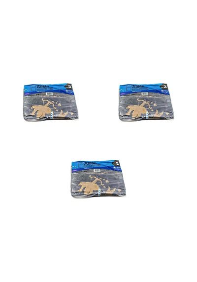 Baskılı Mini Blok Poşet Torba - No: 3-30x50 Cm. - Siyah - 100 Adetlik 3 Paket